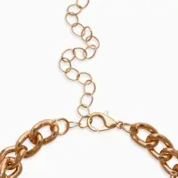 Браслет "Вишневый рай" на цепи, малые, цвет красный в золоте