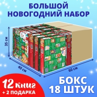 Набор &laquo;Новогодний подарок&raquo;, 12 книг, БОКС &mdash; 18 наборов