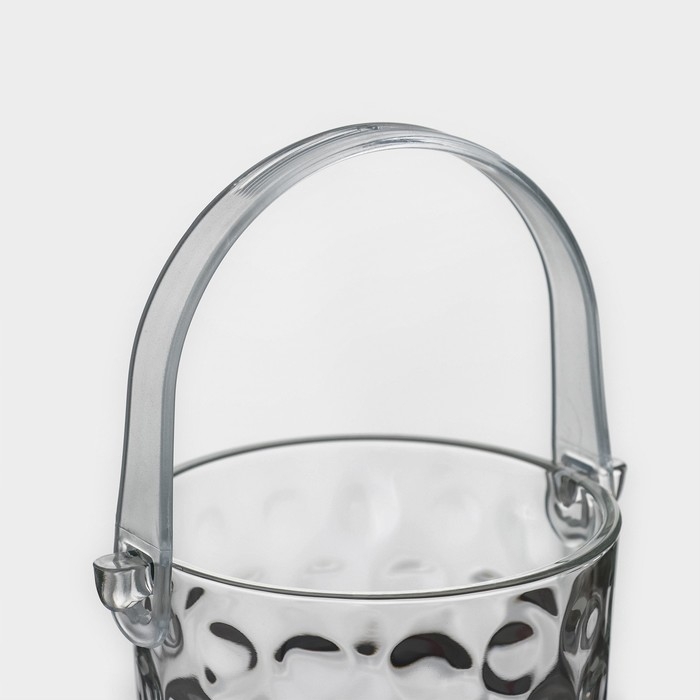 Ведро для льда стеклянное с щипцами Magistro &laquo;Верона&raquo;, 700 мл