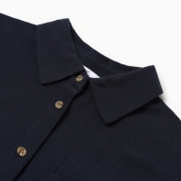 Рубашка женская оверсайз MIST Muslin размер XS, цв. серый