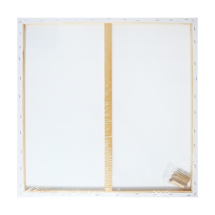 Холст на подрамнике 1.6х60х60 см, хлопок 100%, акриловый грунт, мелкозернистый, 280г/м&sup2;