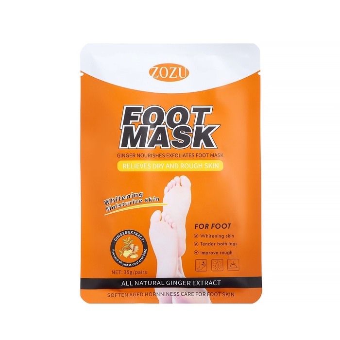 НАБОР Маска-носки для ног, восстанавливающая с имбирем, 3 шт