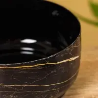 Конфетница с крышкой "Тёмный шоколад" 11х11х7 см