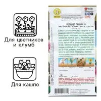Семена Цветов Петуния "Ранняя крупноцветковая", F1, смесь сортов, пробирка, 7 шт