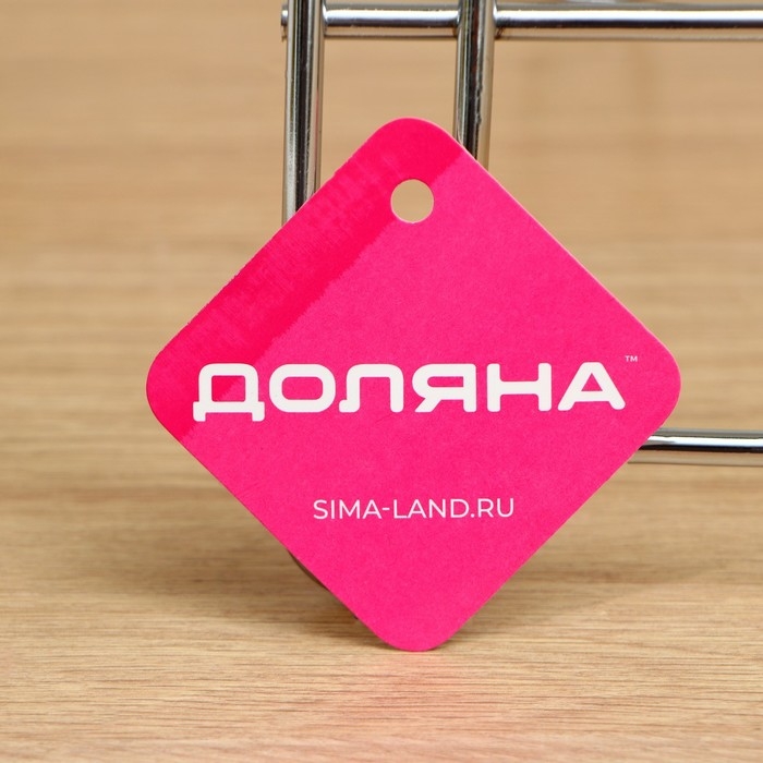 Подставка для хранения сковород Доляна, 24&times;27&times;26 см, цвет хром