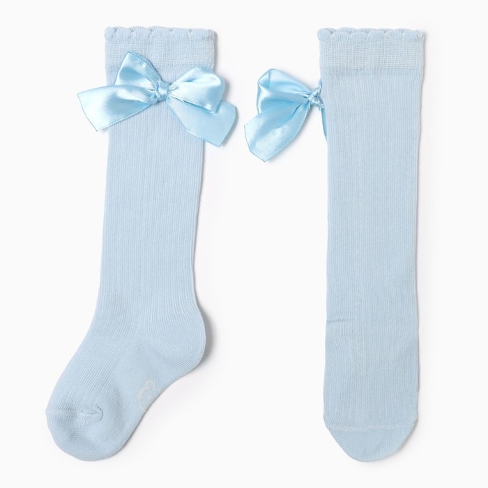 Гольфы Крошка Я &laquo;Бантик&raquo; 10-12 см, голубой