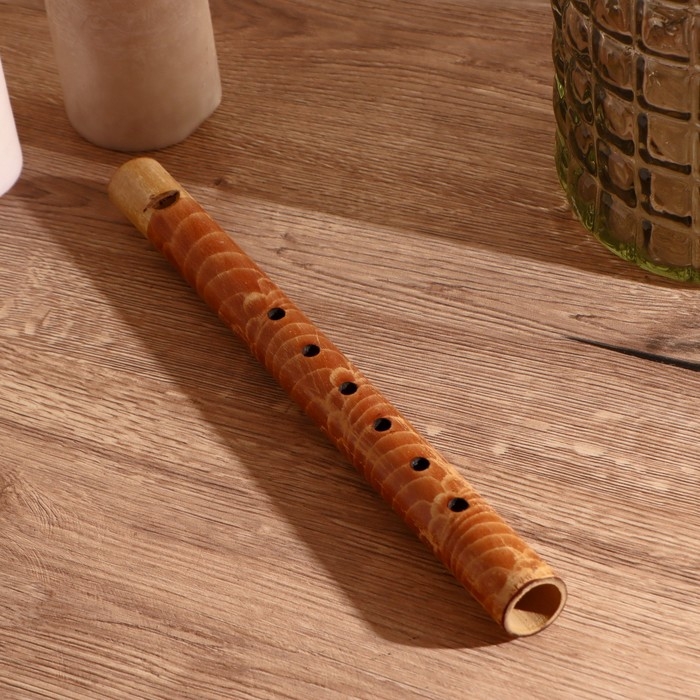 Сувенирный музыкальный инструмент бамбук "Флейта" 30x2,5x2,5 см