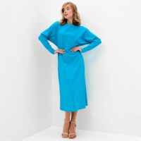 Платье женское трикотажное MINAKU: Basic line цвет мятный, р-р 42