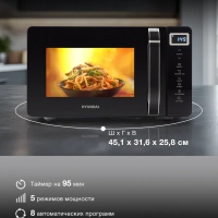 Микроволновая печь HYM-D3039 черный, 20 л, 700 Вт