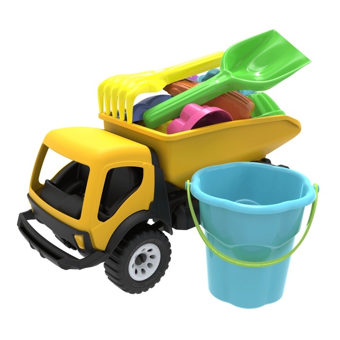 Песочный набор с самосвалом «Дюна», 12 предметов Песочный набор с самосвалом «Дюна», 12 предметов