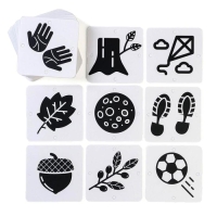 Чёрно-белые картинки для новорожденных &laquo;Мир вокруг нас&raquo;, 40 картинок, 0+