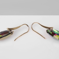 Серьги со стразами &laquo;Иллюзион&raquo; овал, цвет МИКС