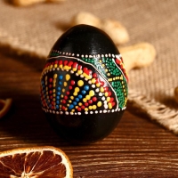 Сувенирный музыкальный инструмент Маракас "Яйцо с узором" МИКС 6,5х5х5 см Сувенирный музыкальный инструмент Маракас "Яйцо с узором" МИКС 6,5х5х5 см