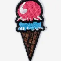 Термоаппликация &laquo;Мороженое&raquo;, 7.2&times;3.5 см, разноцветная