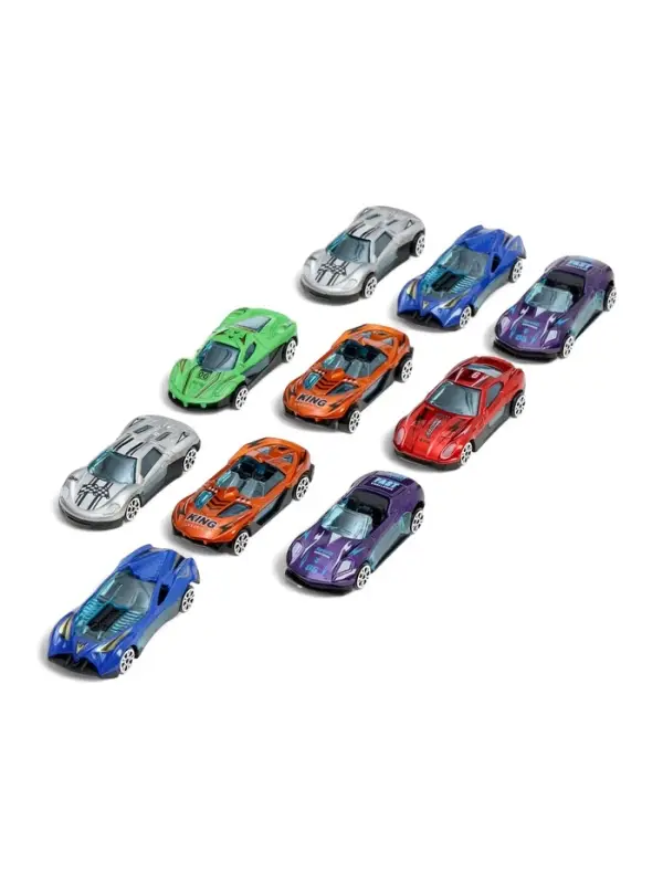 Автоград Автовоз с большой горкой и 10 машинками