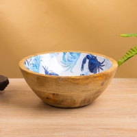 Миска "Крабы" дерево манго 17,5х17,5х6,5 см