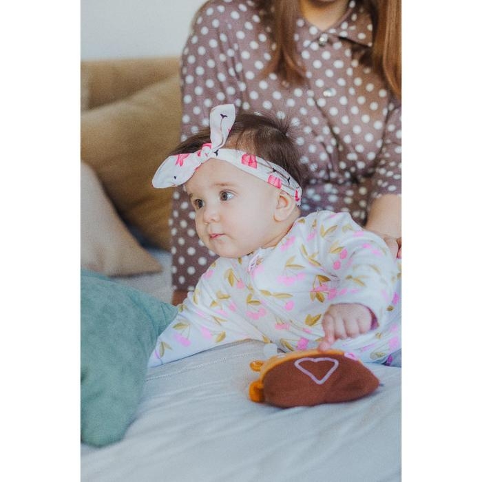 Повязка на голову для мамы и дочки &laquo;Набор для фотосессии: фламинго&raquo;, 2 шт., цв. белый, M&B