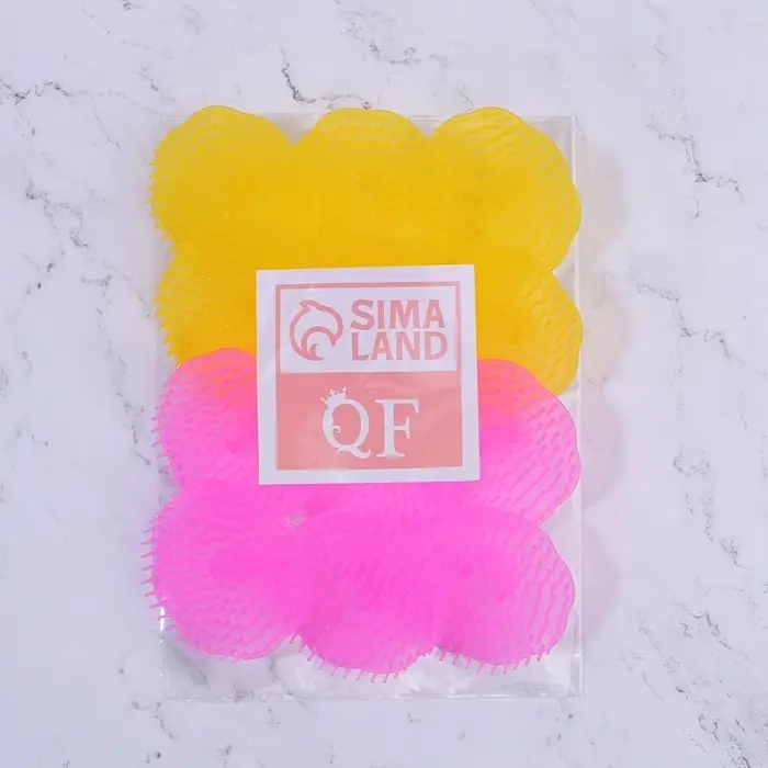 Щётка - массажёр для мытья головы, 7.5&times;7.5&times;3.5 см, фасовка 12 шт., МИКС