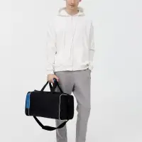 Спортивная сумка Fitnext, черная с синим