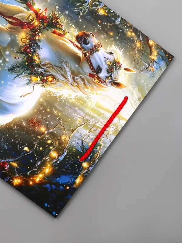 Пакет подарочный новогодний ламинированный, &laquo;Конь&raquo; , 26&times;12&times;32 см