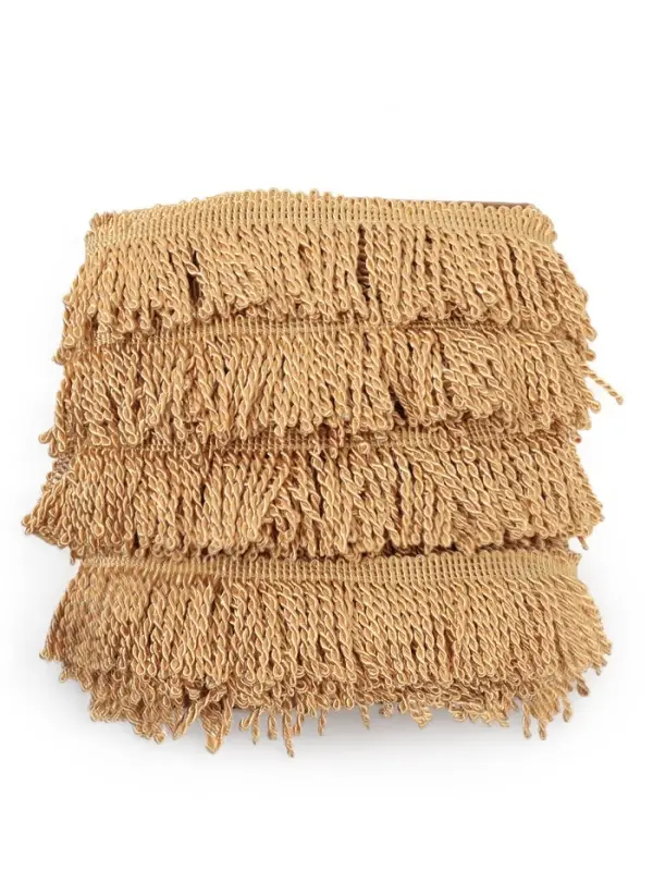 Бахрома жгут, 6,5 см, 20 м&plusmn;0.5, цвет золотой