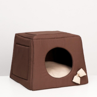 Дом-трансформер "Саманка" 45 х 45 х 36 см, бежево-коричневый Дом-трансформер "Саманка" 45 х 45 х 36 см, бежево-коричневый