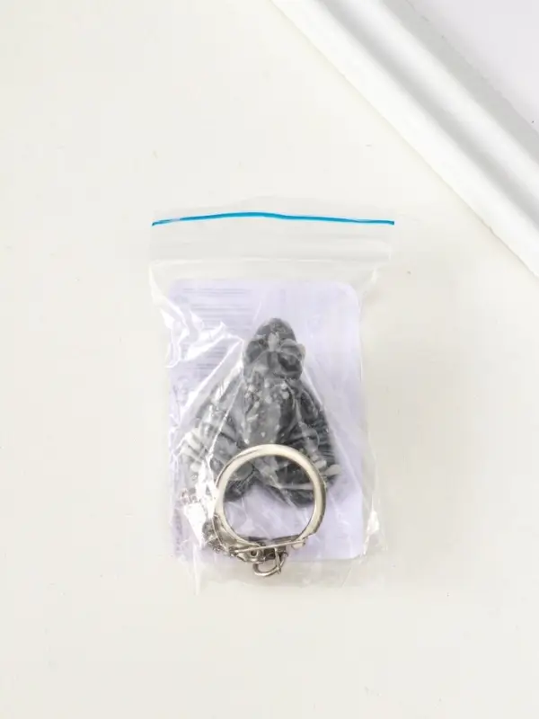 Брелок "Лягушка на листе маленькая" 2 см