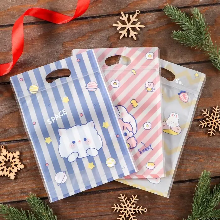 Пакет Zip-lock, "Корейский стиль", 15,5*22+3,5см МИКС