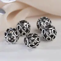 Шарм разделитель для бусин &laquo;Бесконечность&raquo;, цвет серебро