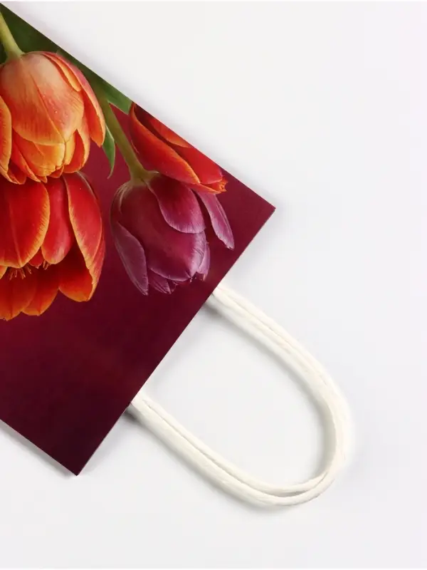 Пакет подарочный крафт, &laquo;С 8 Марта!&raquo;, 15&times;8&times;21 см