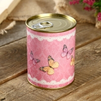 Подарочные носки в банке &laquo;Любимой маме&raquo;, (внутри носки женские, цвет белый)