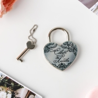 Замок свадебный с ключом &laquo;Совет да любовь&raquo;.