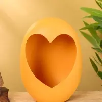 Подсвечник в форме сердца текстурный &laquo;Песок&raquo;, 16.5&times;8.5&times;22 +/- 1 см