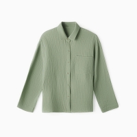 Рубашка из муслина для девочек KAFTAN рост 158, зеленый Рубашка из муслина для девочек KAFTAN рост 158, зеленый