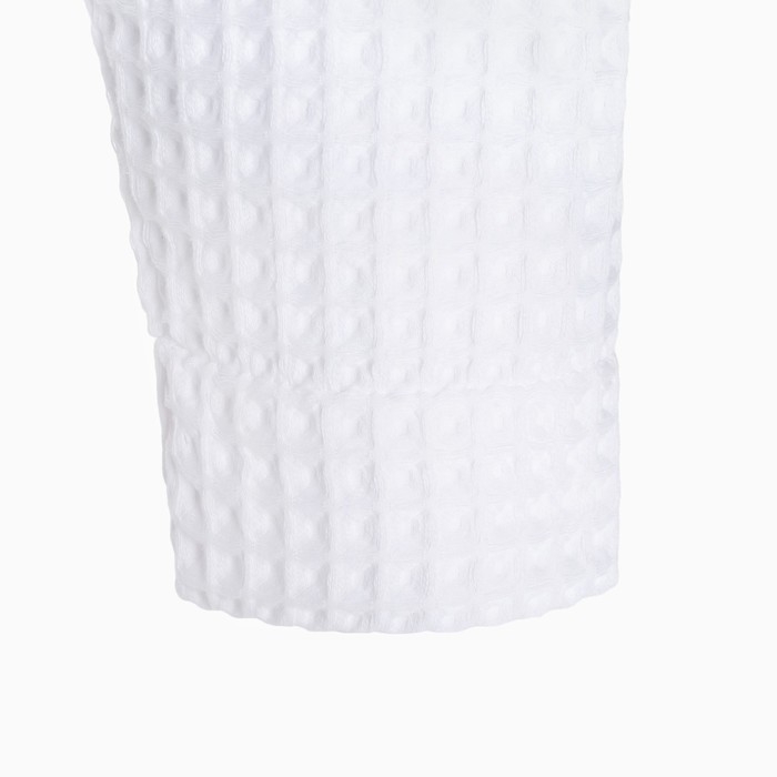 Халат вафельный мужской удлиненный Этель "Boho" размер 50-52, цвет белый, 100% хлопок, 290 г/м2