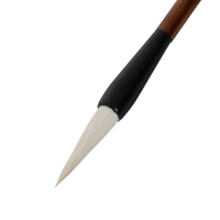 Кисть коза №4, круглая, для каллиграфии, деревянная ручка, в блистере Кисть коза №4, круглая, для каллиграфии, деревянная ручка, в блистере