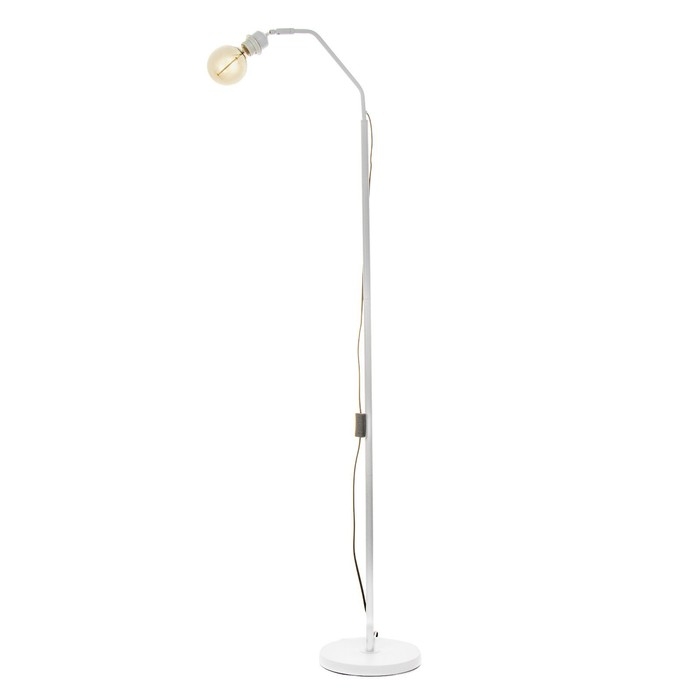 Торшер без абажура "Медиум" Е27 40Вт  белый 32х26х151см