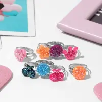 Кольцо &laquo;Выбражулька&raquo; блёстка, МИКС, безразмерное, форма МИКС