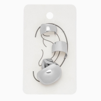 Набор серьги и каффы 4 шт. «Фигуры» объёмные, цвет серебро Набор серьги и каффы 4 шт. «Фигуры» объёмные, цвет серебро