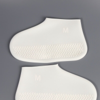 Чехлы для обуви, силиконовые, р-р M (35-39), 24,5 см, пара, цвет белый Чехлы для обуви, силиконовые, р-р M (35-39), 24,5 см, пара, цвет белый