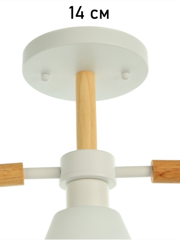 Люстра "Вудли" 3хЕ27 40Вт белый 60х16х29 см