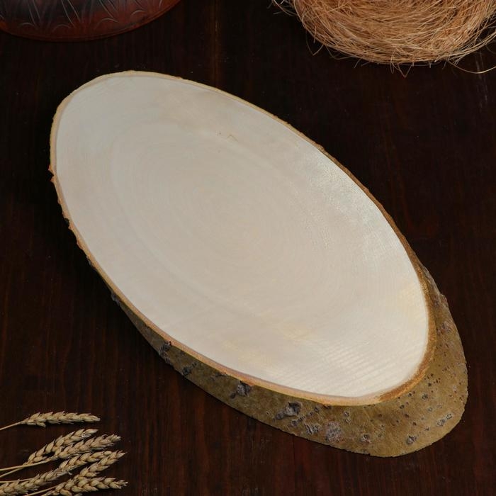 Спил осины, косой, 50х25 &plusmn;2см