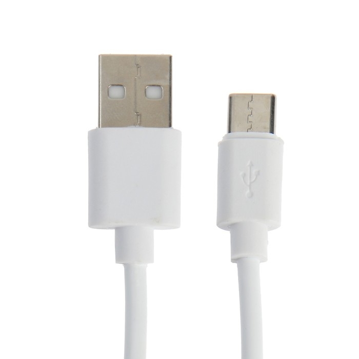 Кабель Luazon, Type-C - USB, 2 А, 1 м, белый