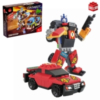 Конструктор-трансформер «Стриткар», 82 детали, цвет красный Конструктор-трансформер «Стриткар», 82 детали, цвет красный