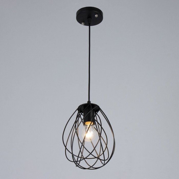 Светильник BayerLux "Бигли" Е27 40Вт черный 18х18х20-120см