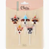 Набор свечей для торта &laquo;Собачки&raquo;, 6 см, 5 шт