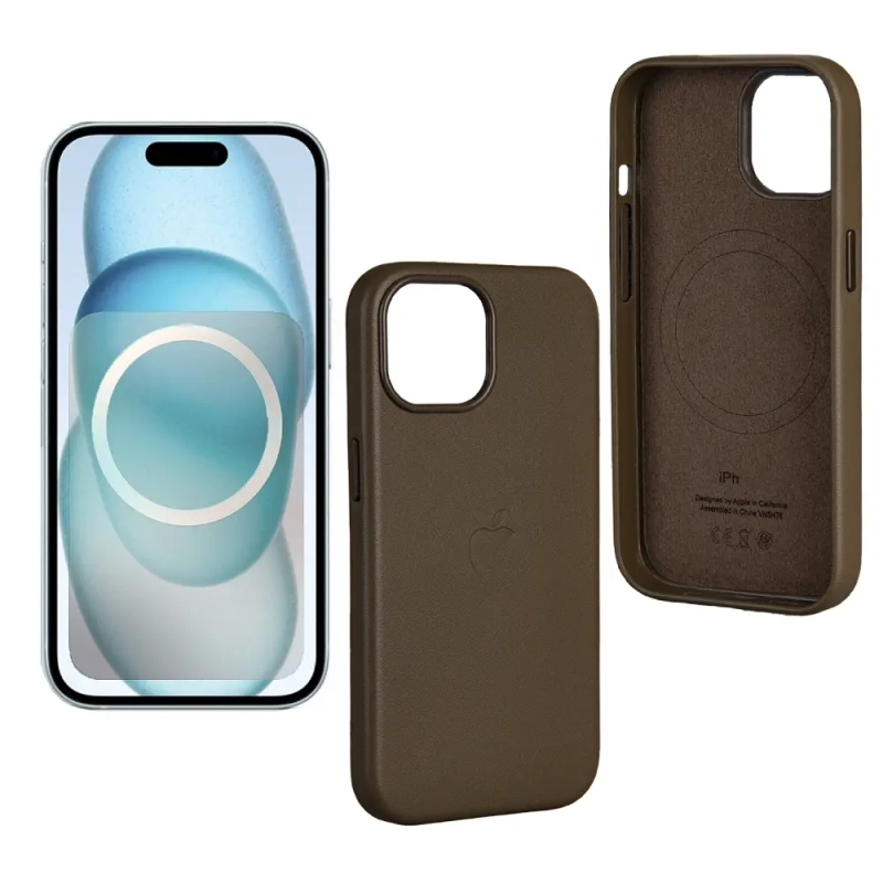 Чехол iPh 15 Plus Leather Case 100% ORG
