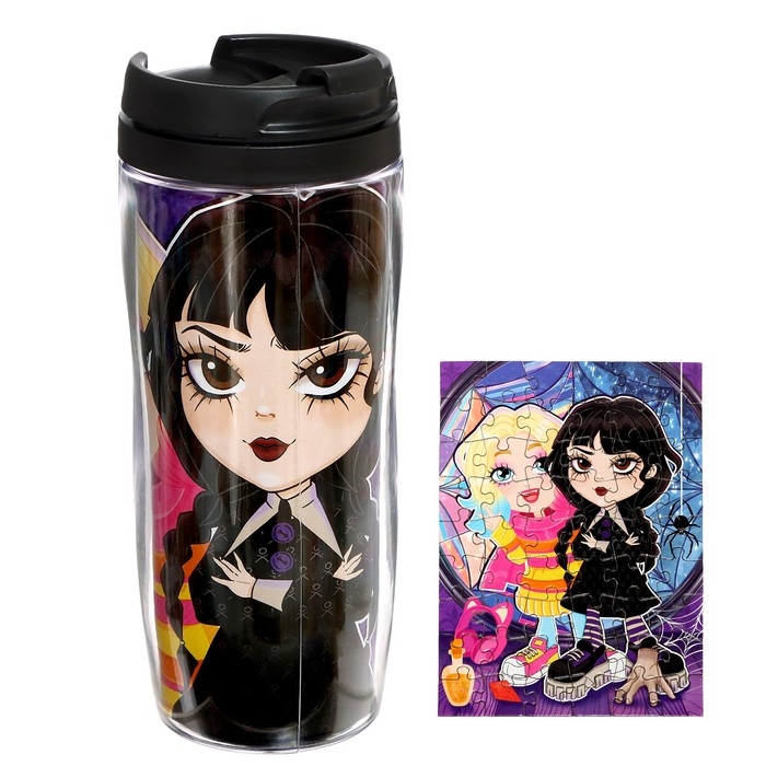 Термостакан с пазлом &laquo;Анимания&raquo;, 54 элемента, 350 мл