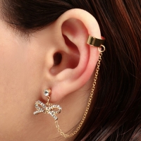 Серьга &laquo;Кафф&raquo; бантик, цвет МИКС