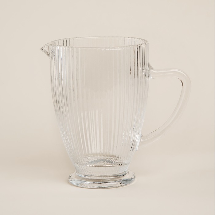 Кувшин для воды стеклянный SL Home «Модерн», 1,2 л, 19,5×13×18,5 см, цвет прозрачный Кувшин для воды стеклянный SL Home «Модерн», 1,2 л, 19,5×13×18,5 см, цвет прозрачный